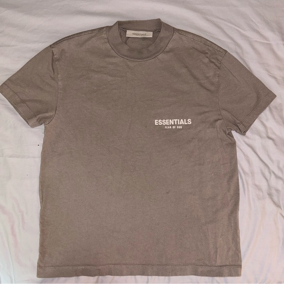 Fear of God Essentials SS22 Tee 'Desert Taupe', Men’s XXS, Beige Short Sleeve - Picture 1 of 13
